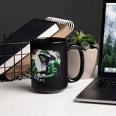 Wailing On The Keys Black Glossy Mug - Beyond T-shirts